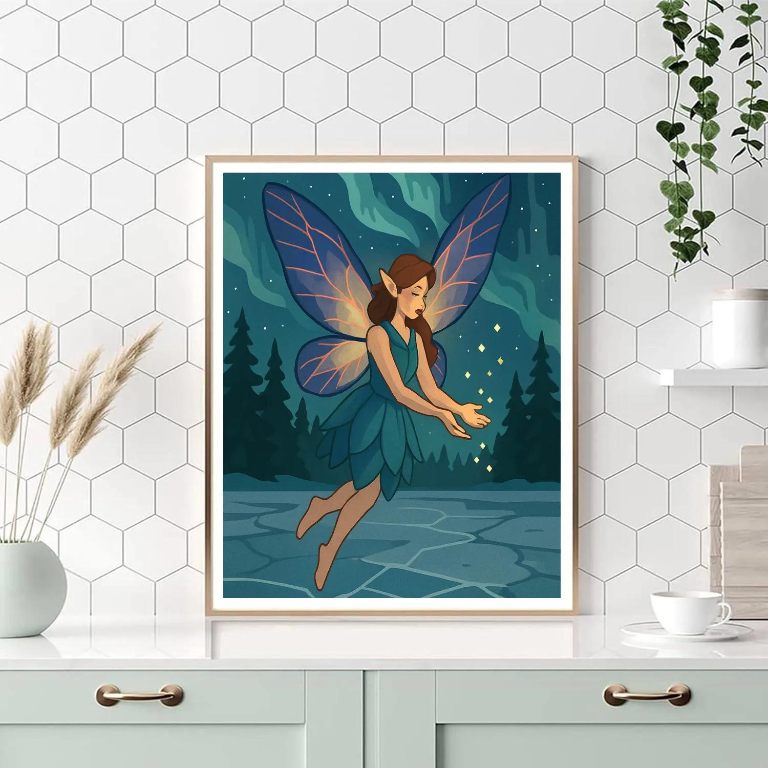 Aurora Ferrying Fairy Lanterns DIY paint by numbers