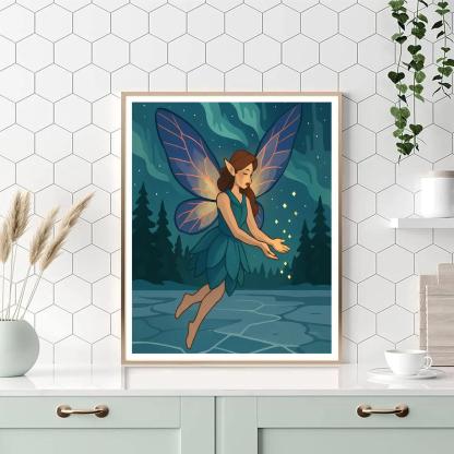 Aurora Ferrying Fairy Lanterns DIY paint by numbers