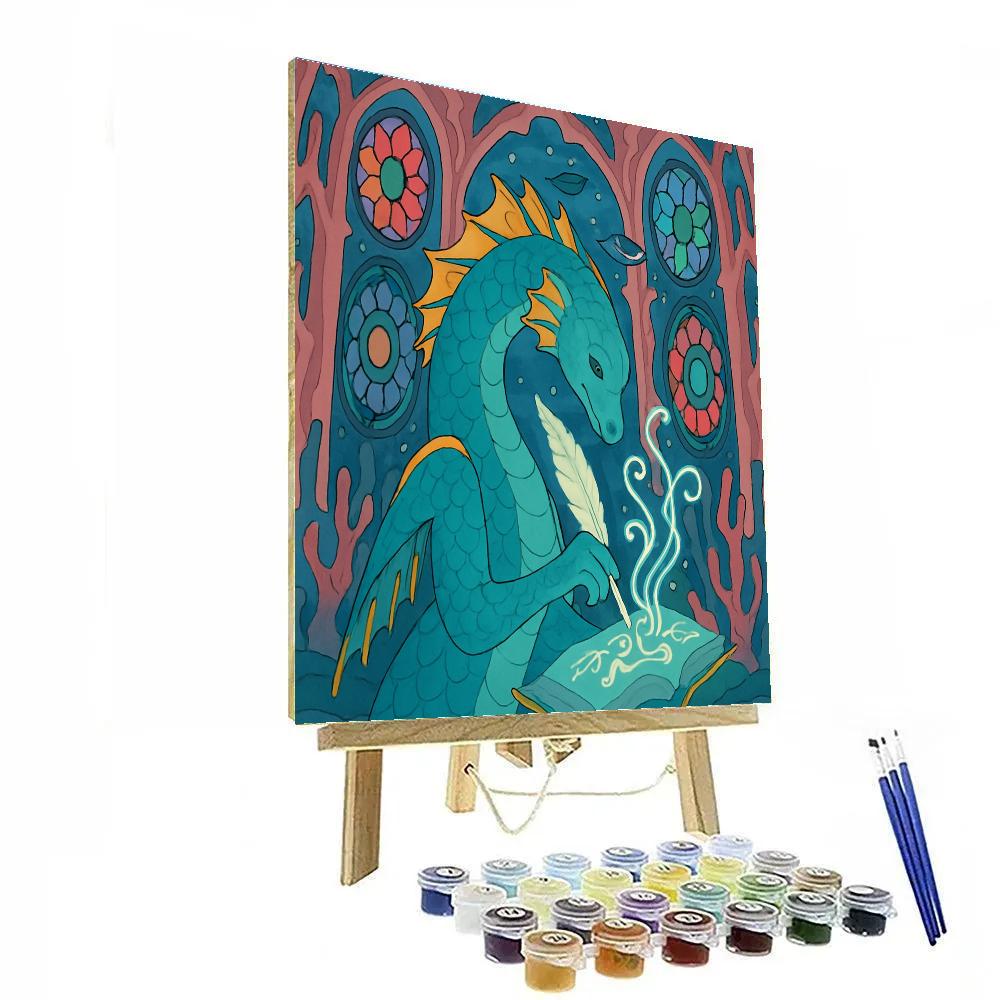 Fantasy Coral Cathedral Of The Leviathan Scribe painting number kit