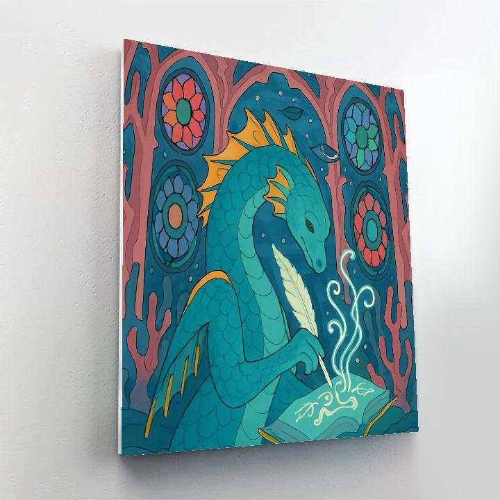 Fantasy Coral Cathedral Of The Leviathan Scribe painting number kit