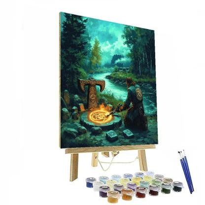 Mythic River Forge Celtic Relic painting number kit