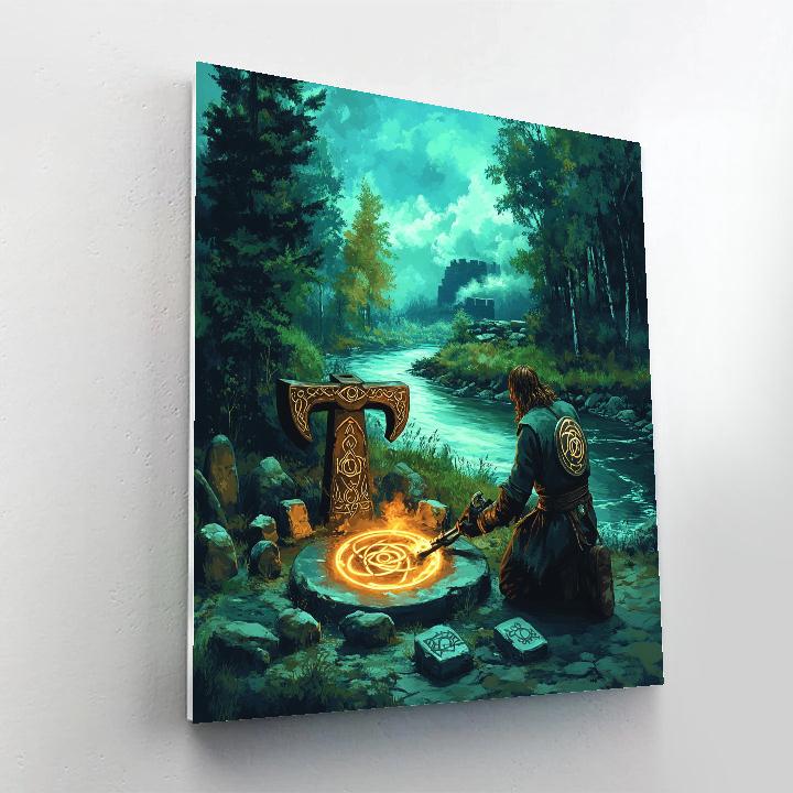 Mythic River Forge Celtic Relic painting number kit