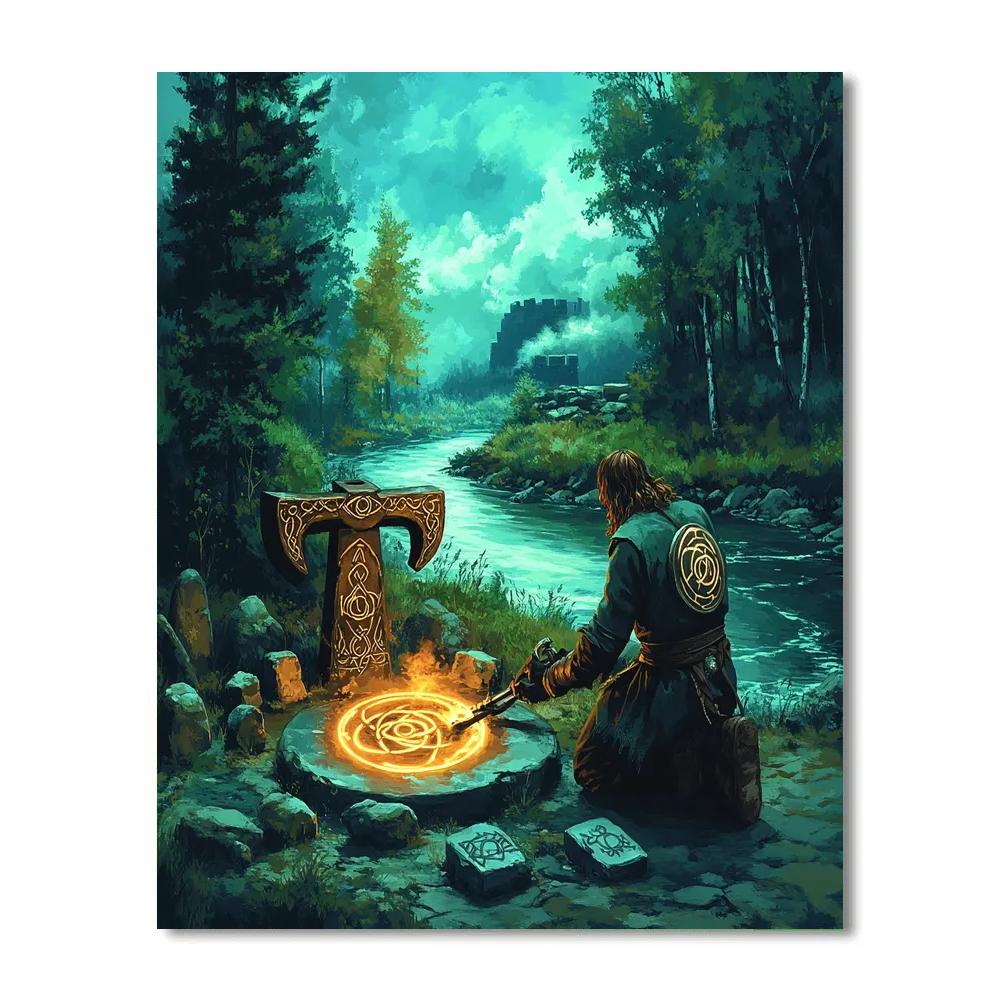 Mythic River Forge Celtic Relic painting number kit