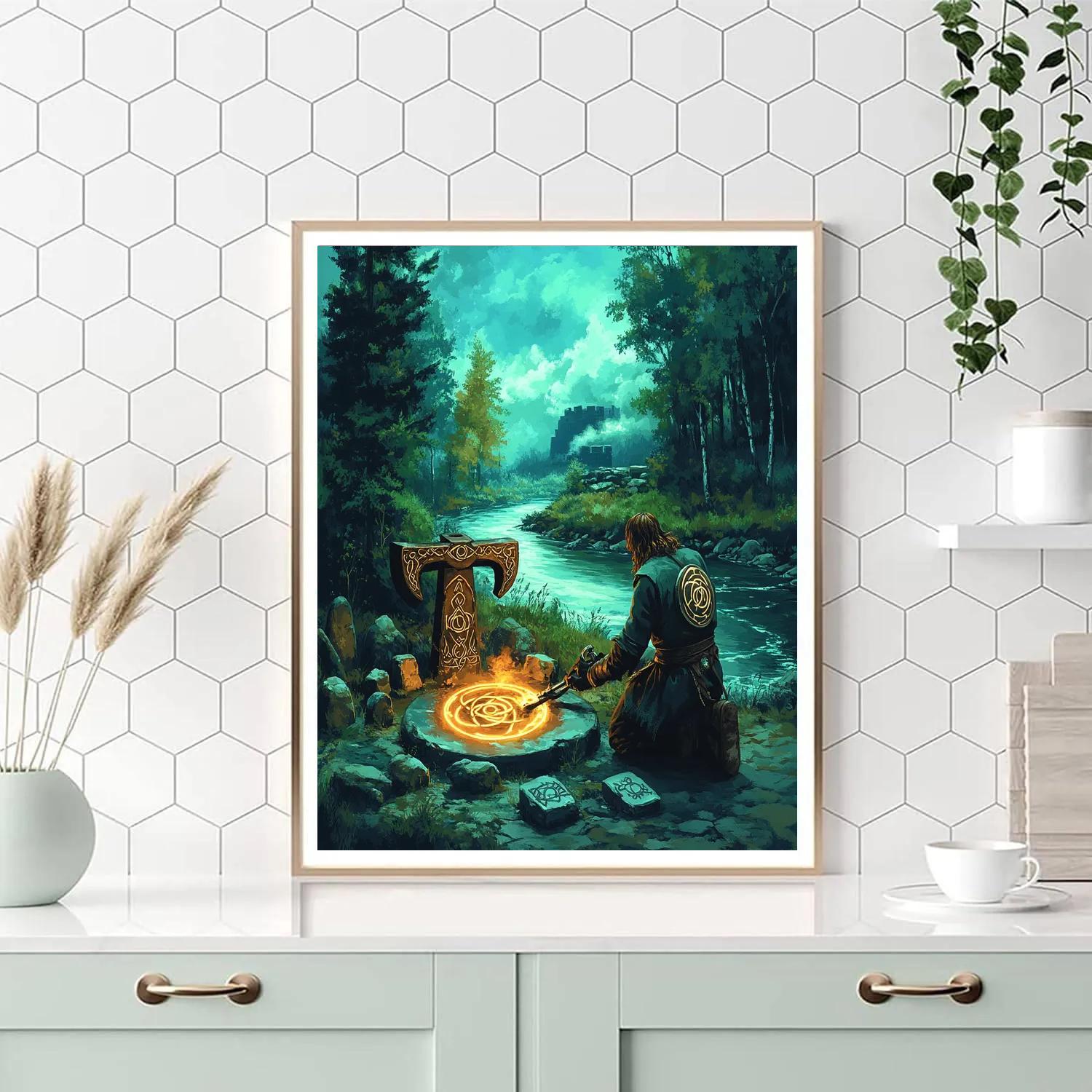 Mythic River Forge Celtic Relic painting number kit