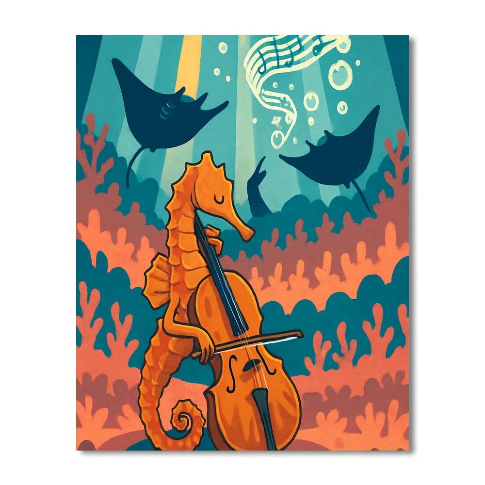 Music-Driven Tide Orchestra paint by number