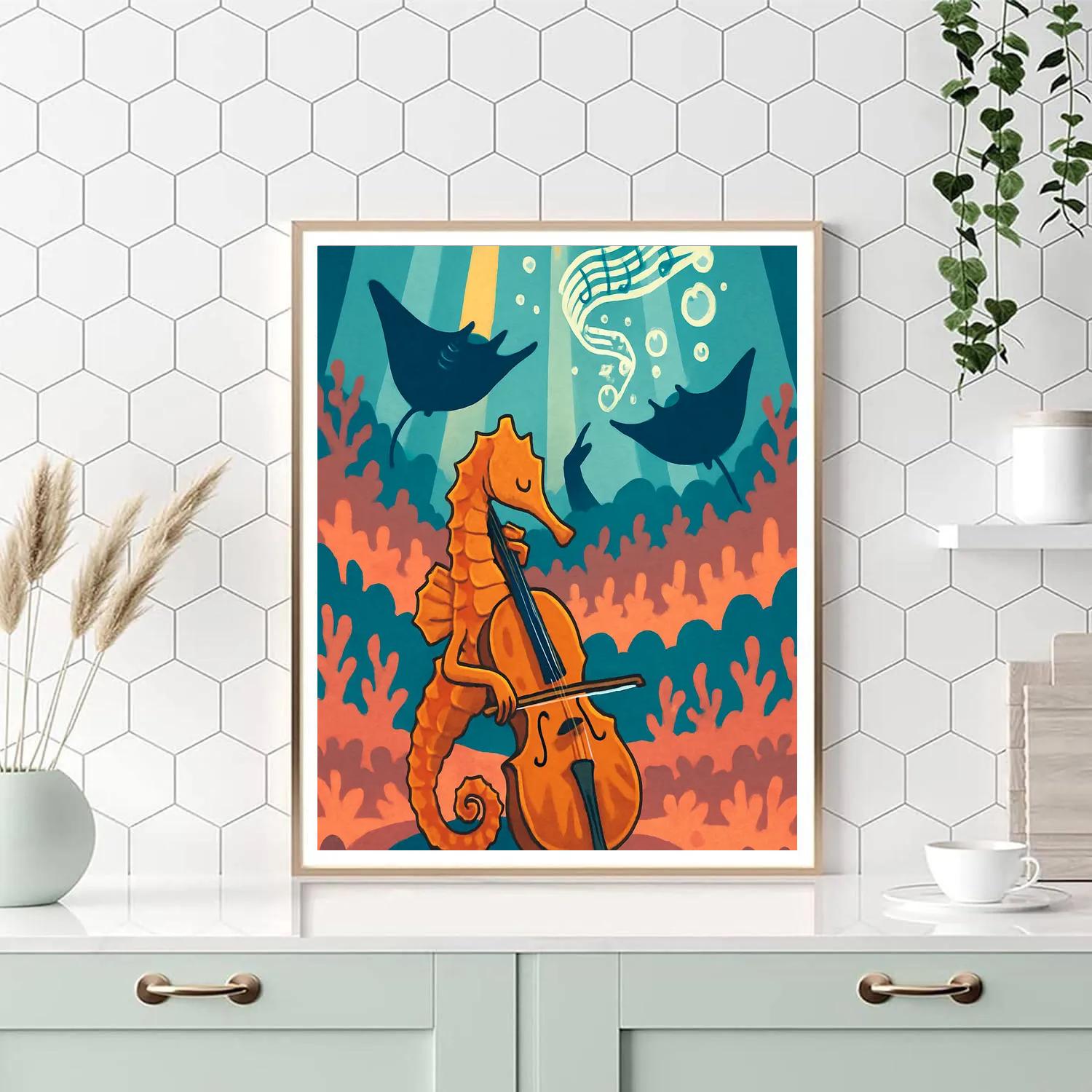Music-Driven Tide Orchestra paint by number