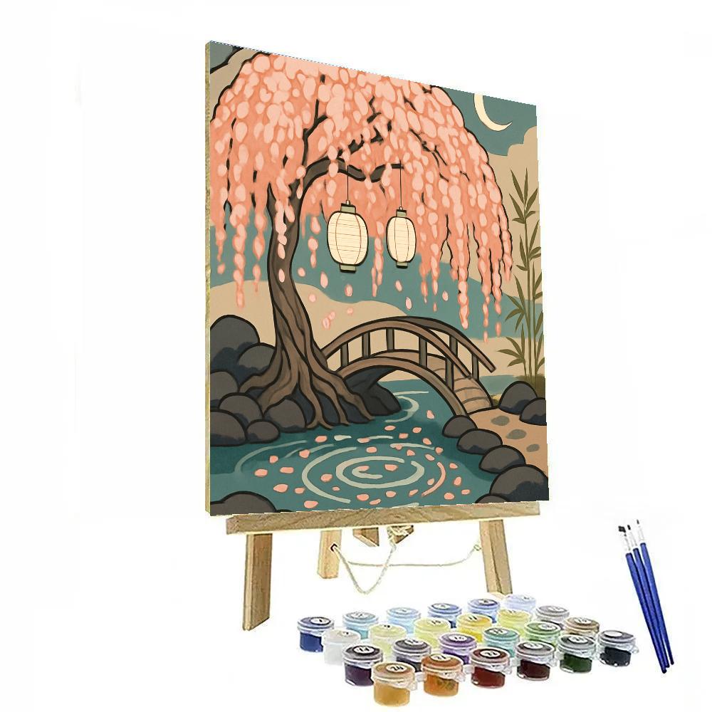 Lantern Festival With Tree Blossoms Number painting