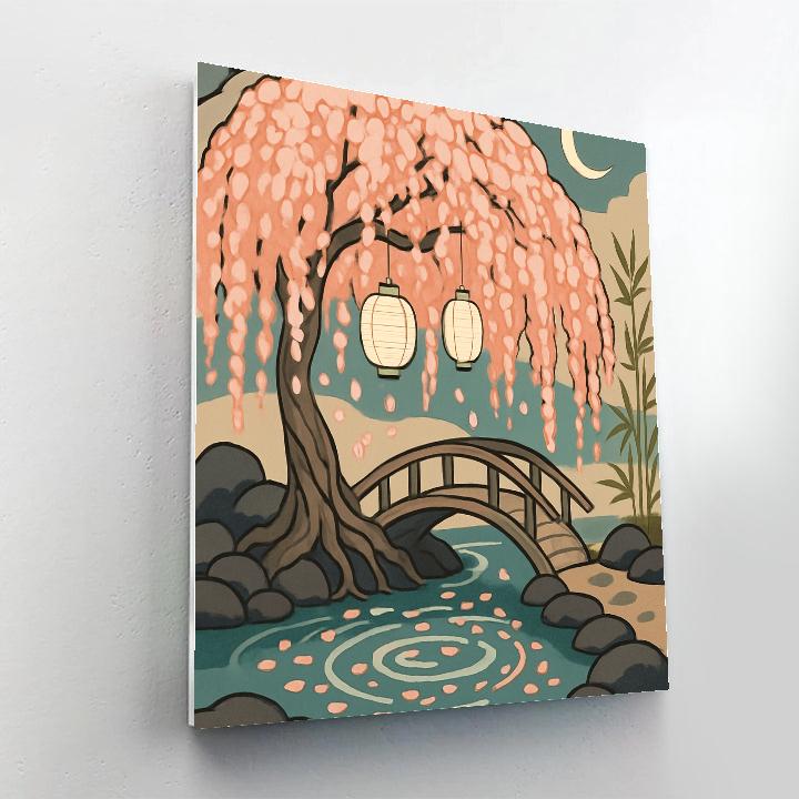 Lantern Festival With Tree Blossoms Number painting