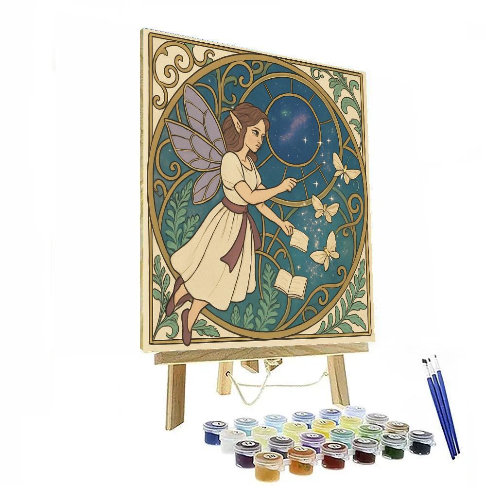 Clockwork Atrium With Fairy Guide Paint by numbers kits