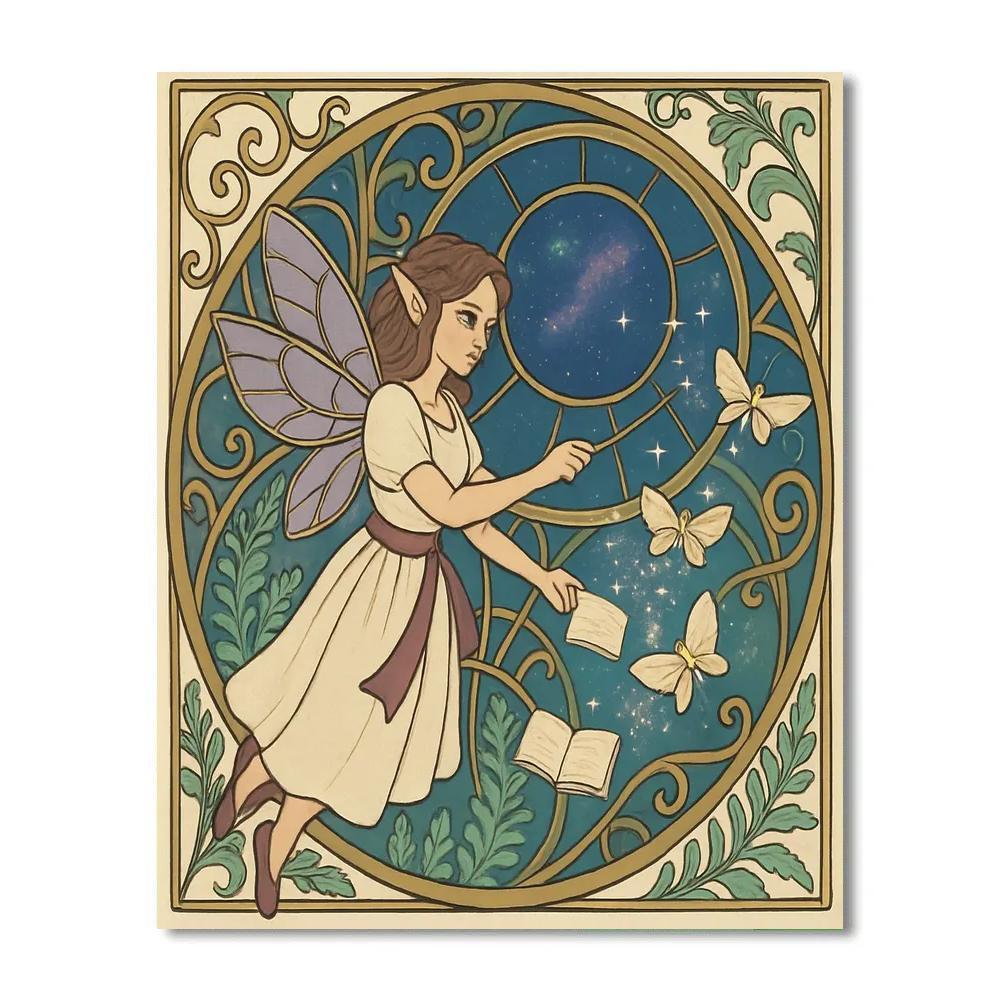 Clockwork Atrium With Fairy Guide Paint by numbers kits