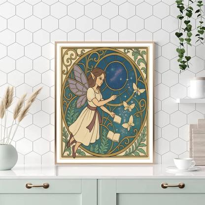 Clockwork Atrium With Fairy Guide Paint by numbers kits