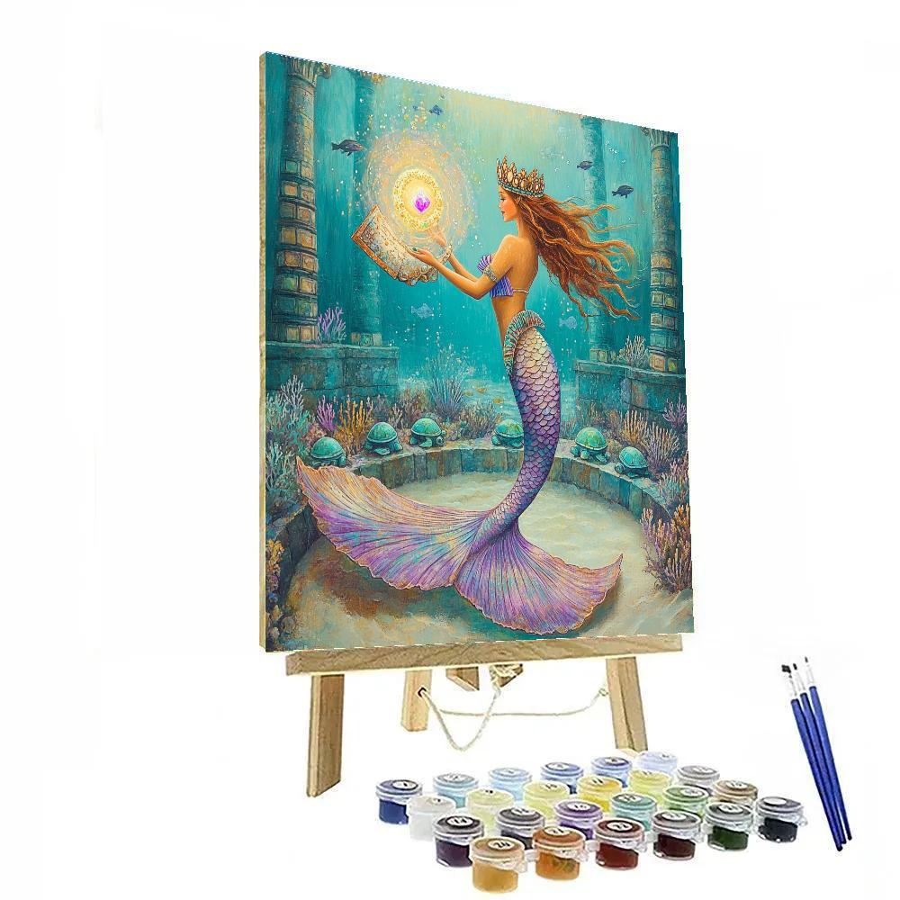 Reef Tribunal With Mermaid Emissary Painting by numbers kit