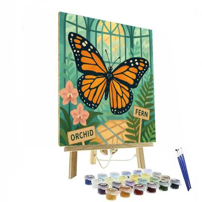 Glasshouse Butterfly Atlas Painting by numbers kit