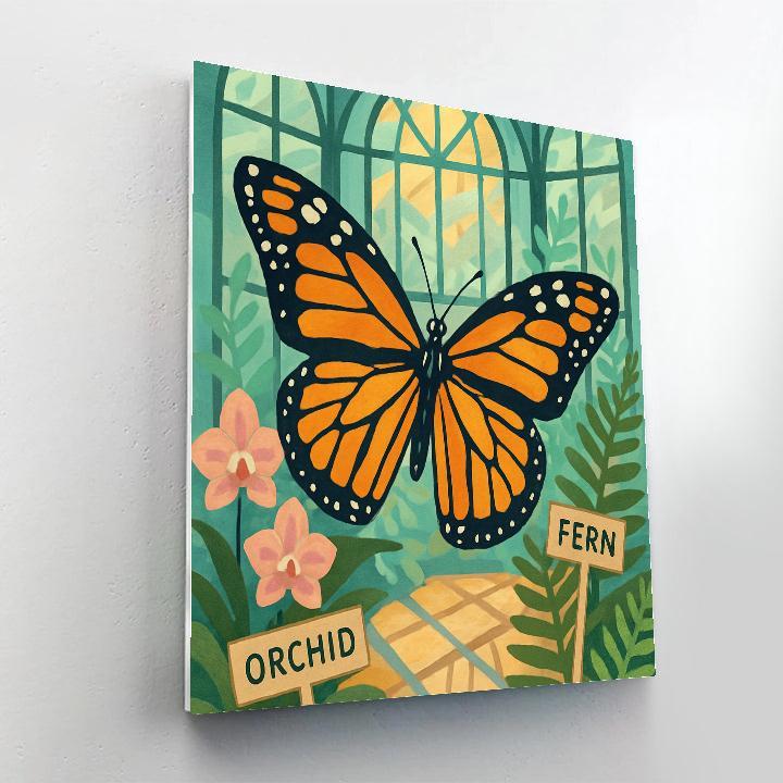 Glasshouse Butterfly Atlas Painting by numbers kit