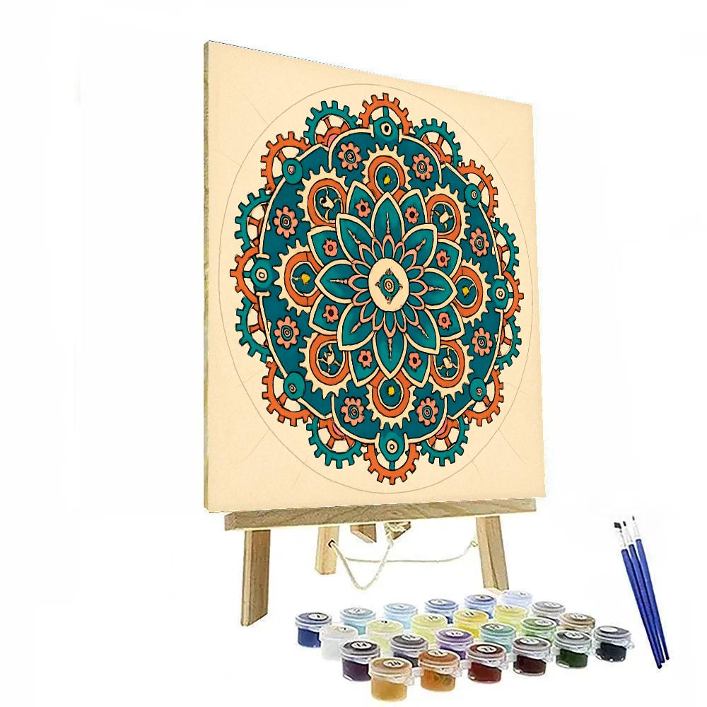 Clockwork Sanctuary Mandala Paint by numbers kits