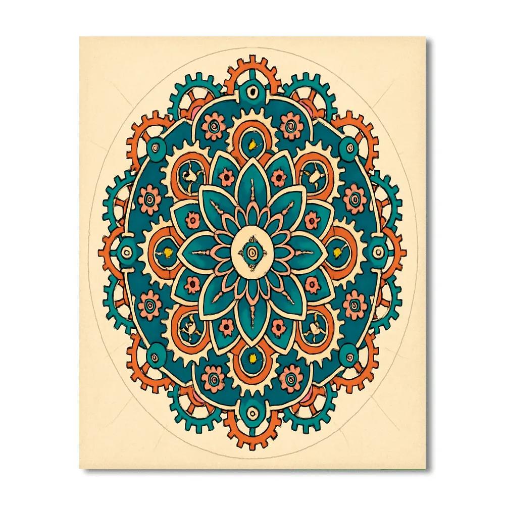 Clockwork Sanctuary Mandala Paint by numbers kits