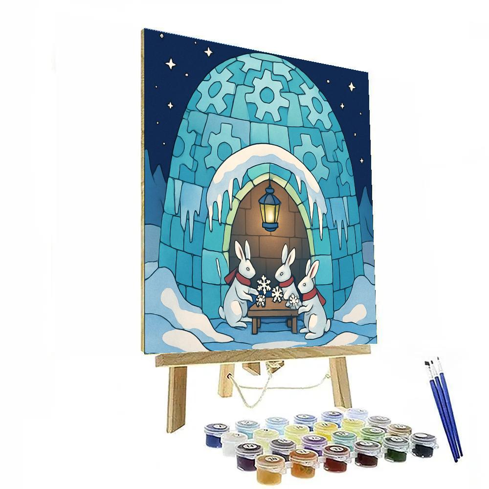 Clockwork Igloo Winter Workshop Painting by numbers kit