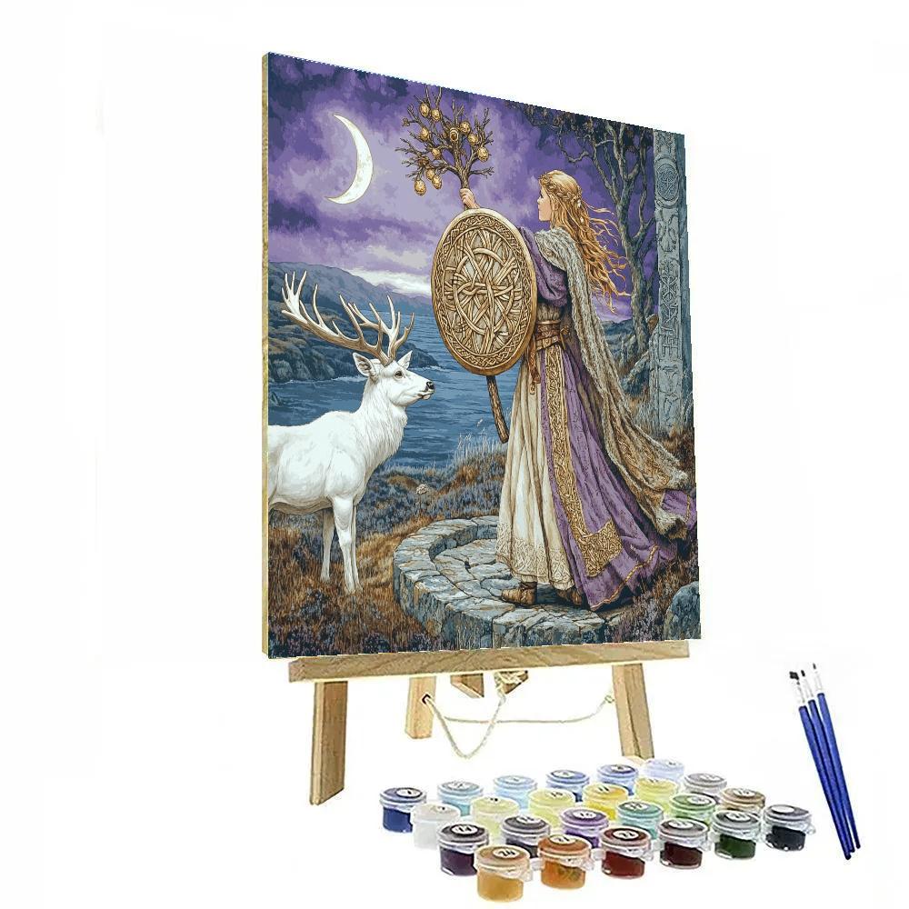 Stone Circle Oath In Celtic Twilight Painting by numbers kit