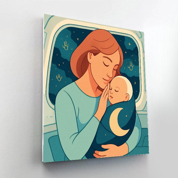 Mother Orbit Lullaby Painting by numbers kit
