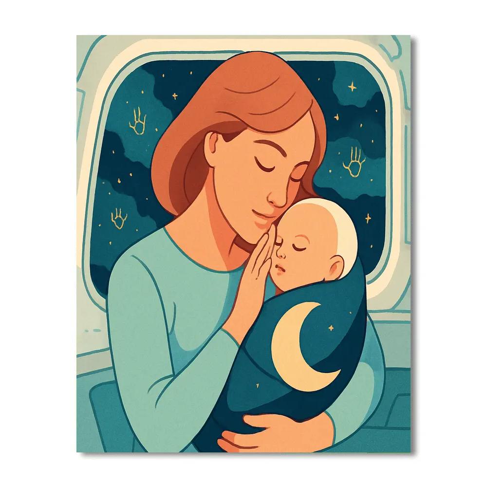Mother Orbit Lullaby Painting by numbers kit