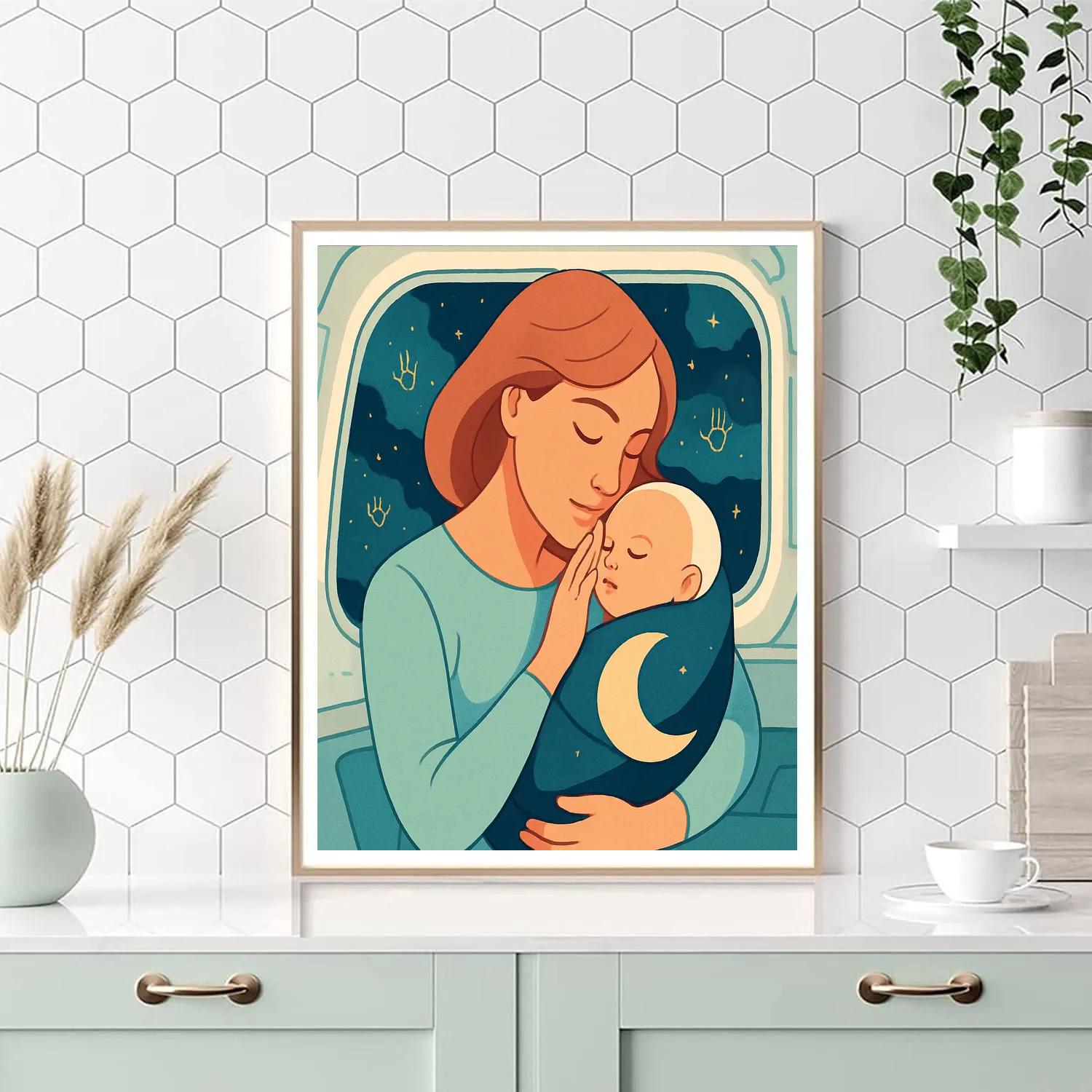 Mother Orbit Lullaby Painting by numbers kit