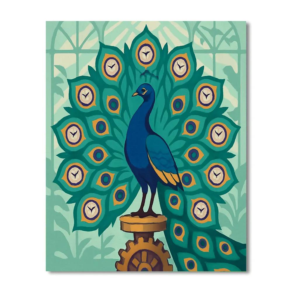 Peacock Of The Clockwork Conservatory Paint by numbers kits