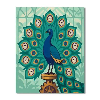 Peacock Of The Clockwork Conservatory Paint by numbers kits