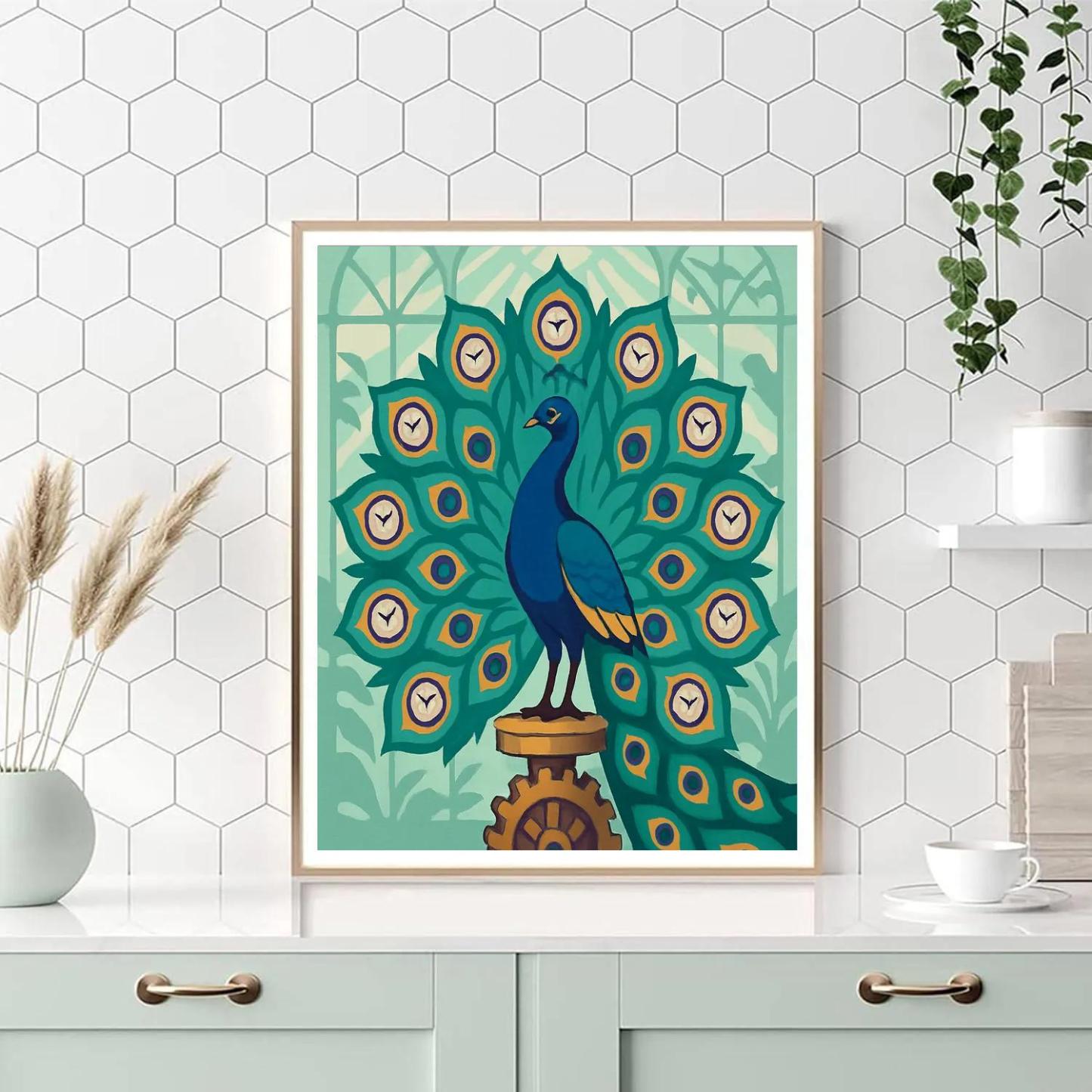 Peacock Of The Clockwork Conservatory Paint by numbers kits