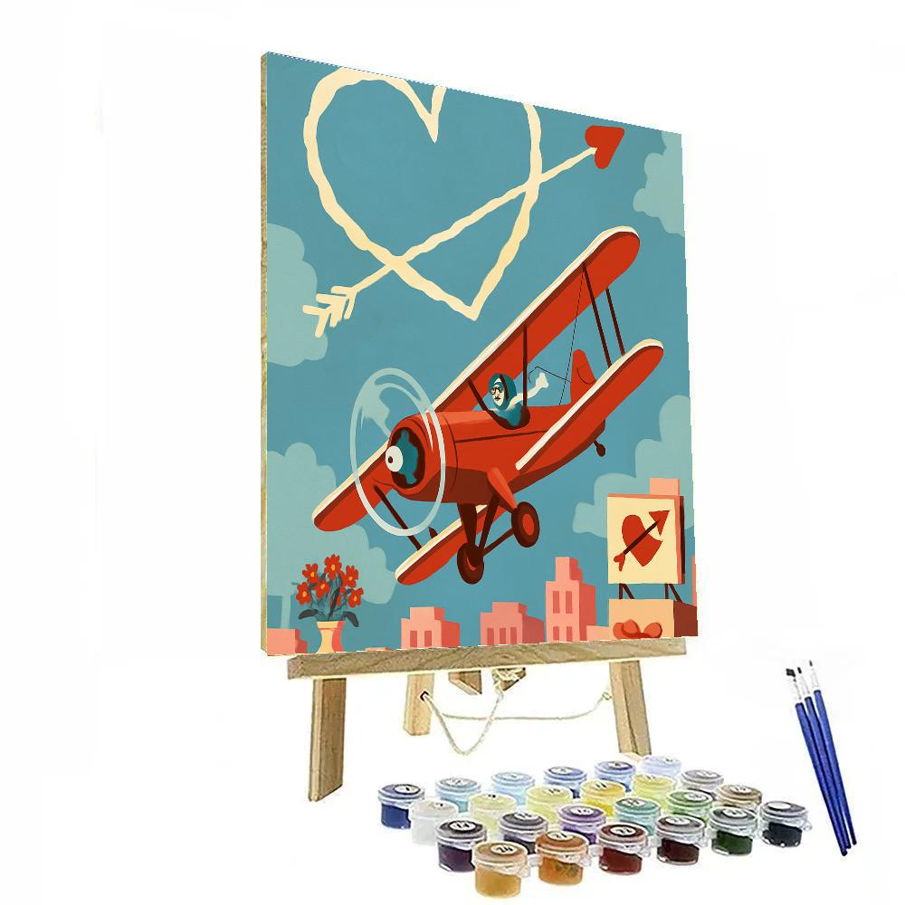 Skywriting-Crafted Valentines Day painting number kit