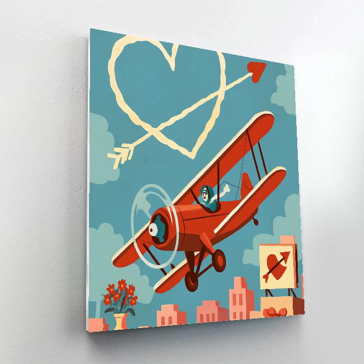 Skywriting-Crafted Valentines Day painting number kit