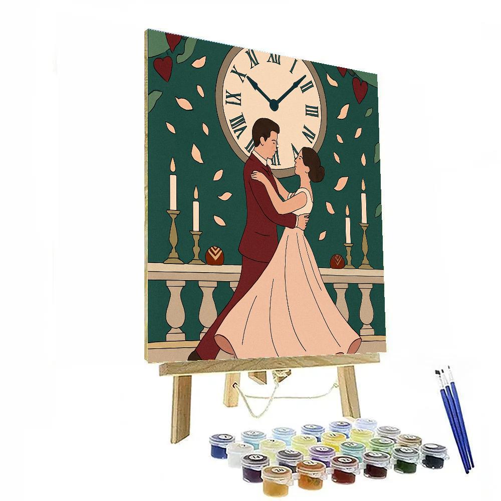 Clocktower Balcony Waltz Valentines Day Paint by numbers kits