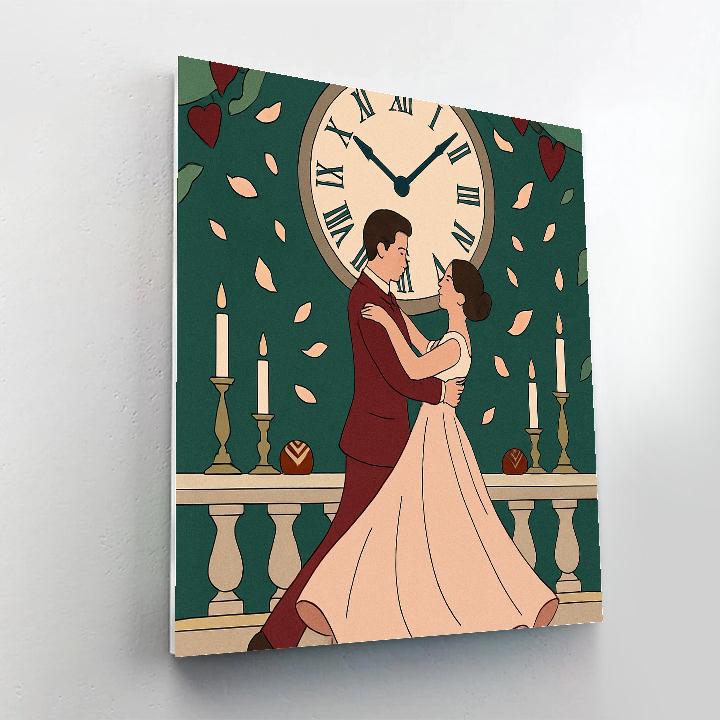 Clocktower Balcony Waltz Valentines Day Paint by numbers kits