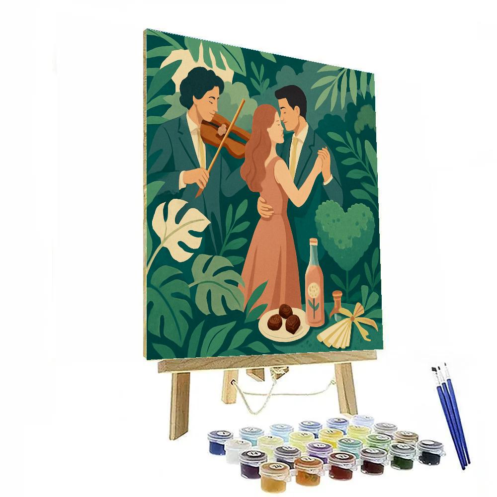 Botanical Greenhouse Serenade Valentines Day Paint by numbers kits