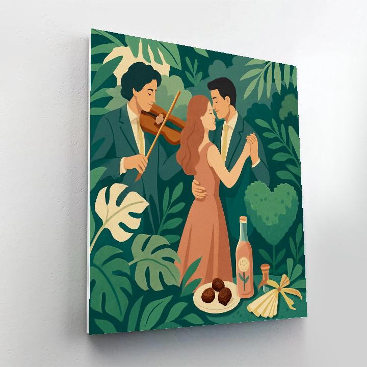 Botanical Greenhouse Serenade Valentines Day Paint by numbers kits