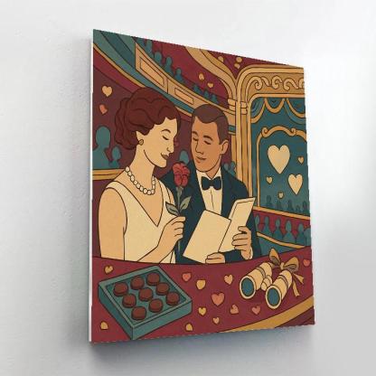 Opera House Balcony Roses Valentines Day Paint by numbers art