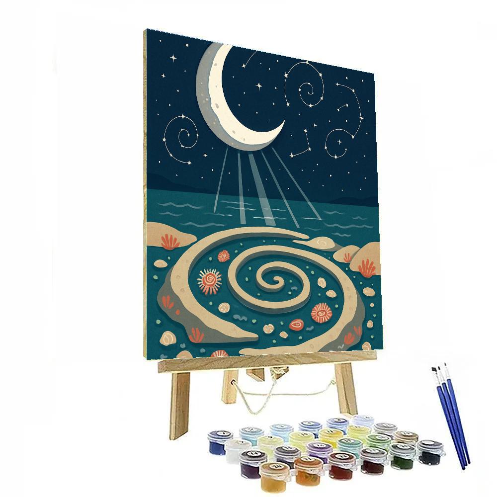 Tide Garden Beneath The Moon Paint by numbers kits