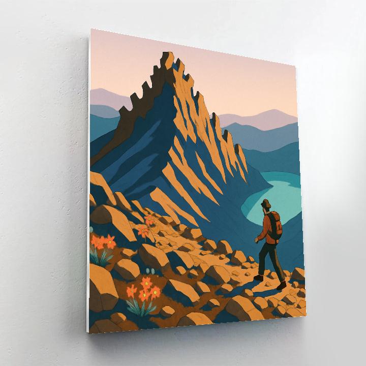 Mountain Shadow Clockwork Ridge Paint by numbers kits