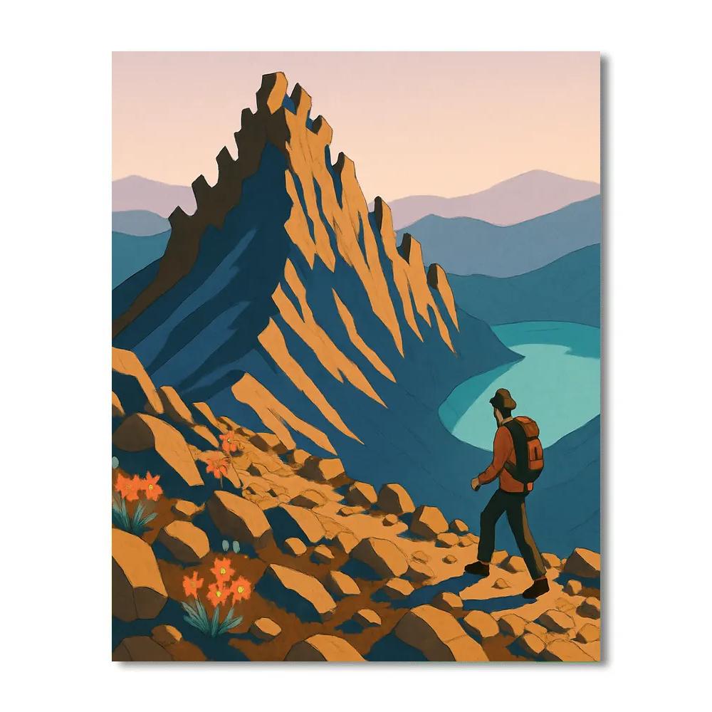 Mountain Shadow Clockwork Ridge Paint by numbers kits