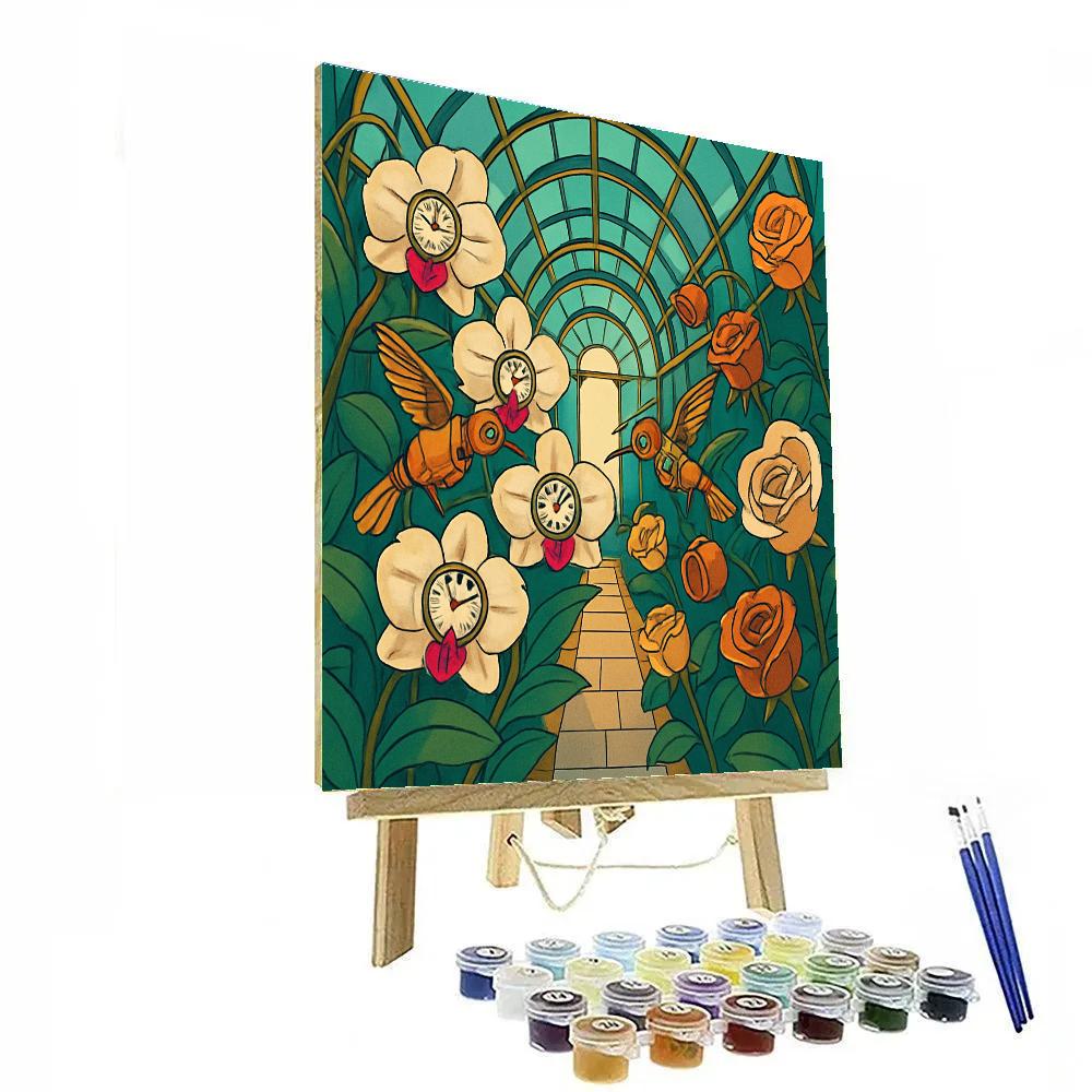 Clockwork Conservatory Flowers Painting by numbers kit