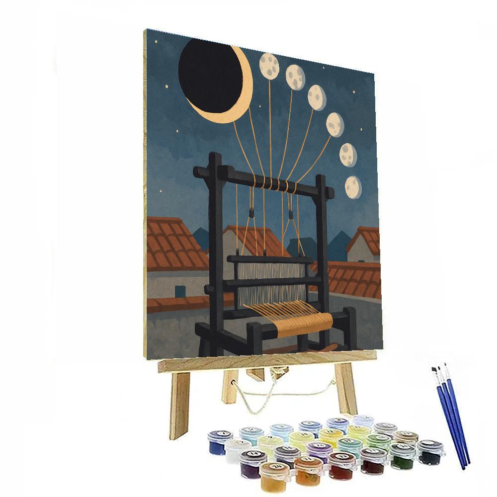 Moon-Threaded Eclipse Loom Paint by numbers kits