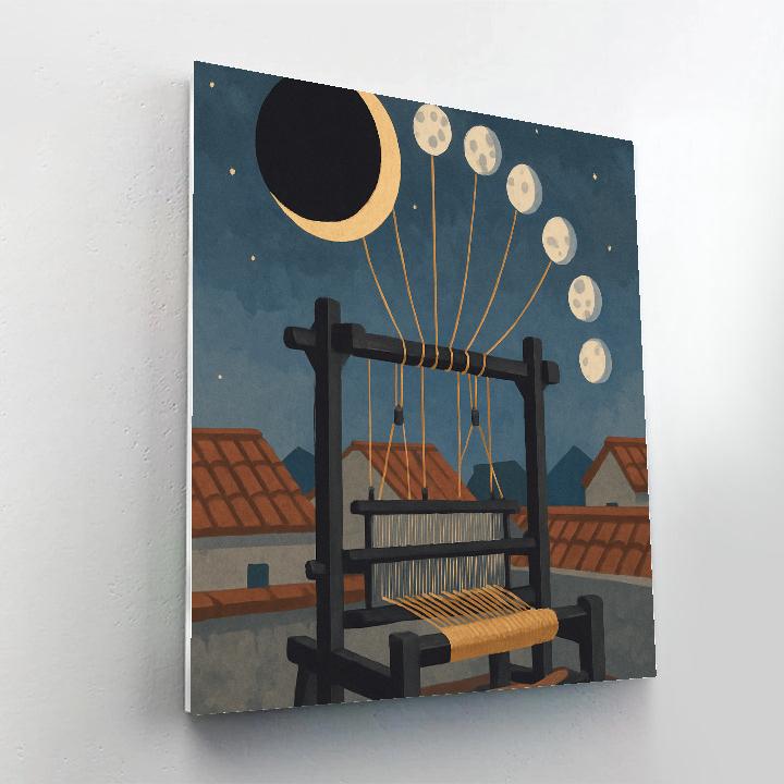 Moon-Threaded Eclipse Loom Paint by numbers kits