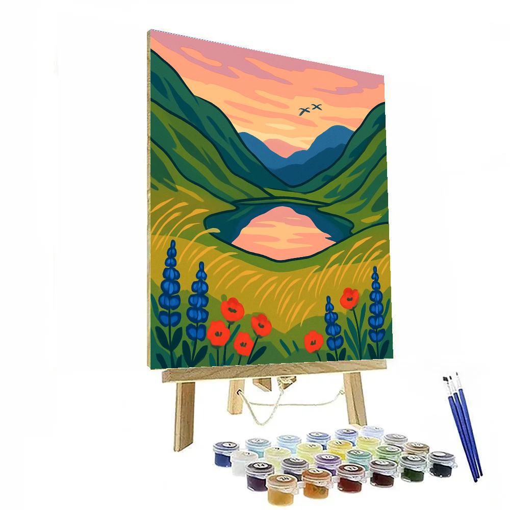 Landscape Lens Of The Sky Meadow Number painting