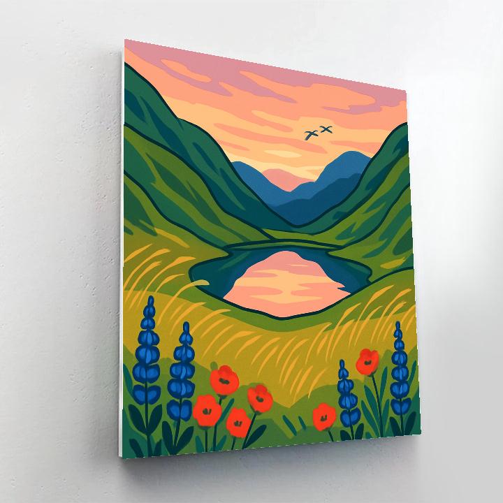 Landscape Lens Of The Sky Meadow Number painting