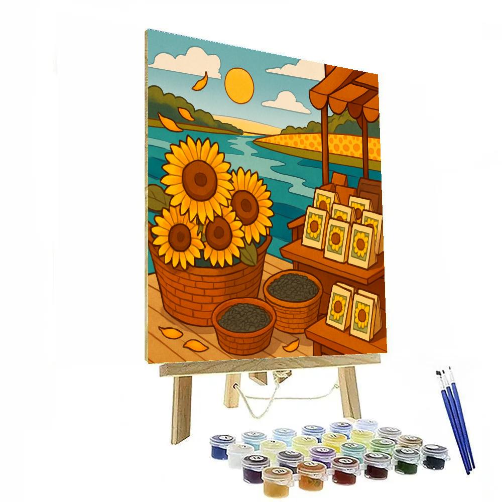 River Market In Sunflower Light paint by color