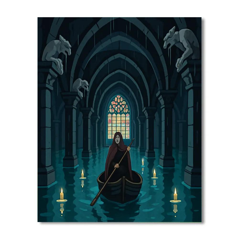 Mirror Of The Gothic Tide paint by numbers