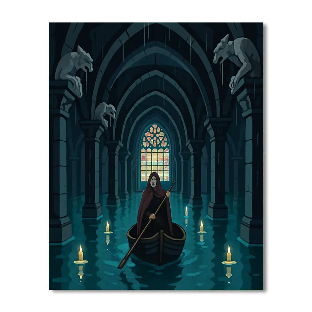 Mirror Of The Gothic Tide paint by numbers