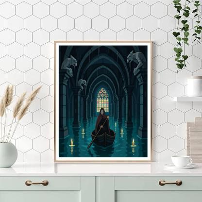 Mirror Of The Gothic Tide paint by numbers