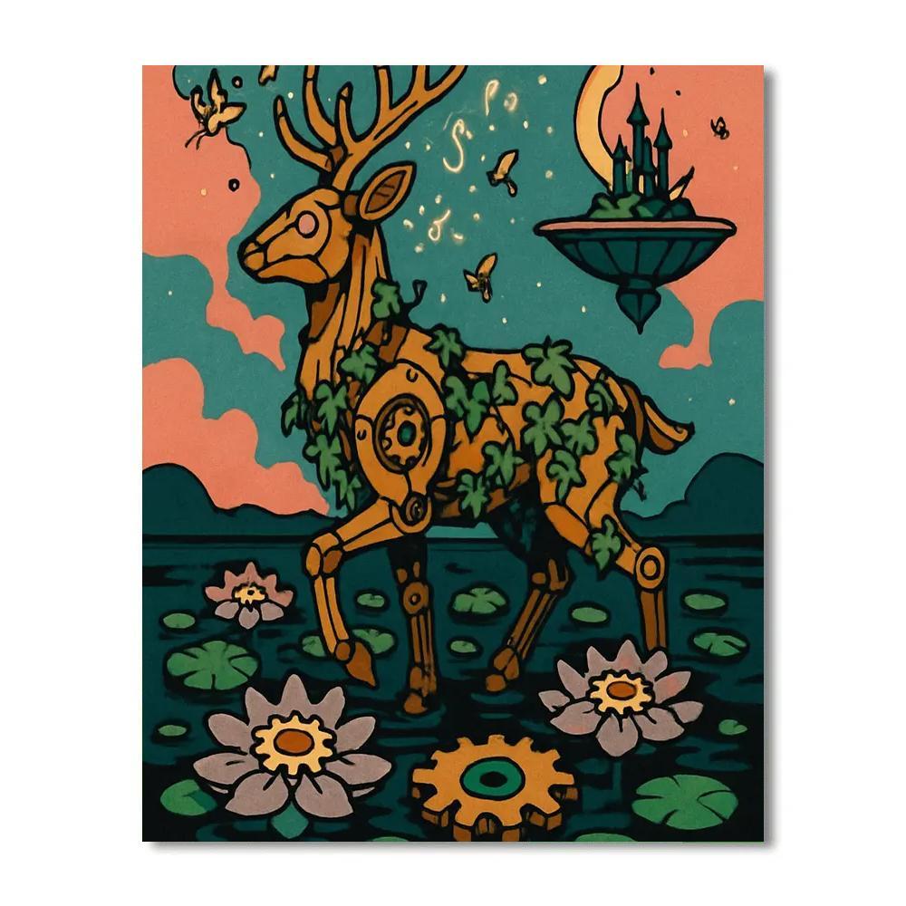 Clockwork Garden In Fantasy Bloom Paint by numbers kits