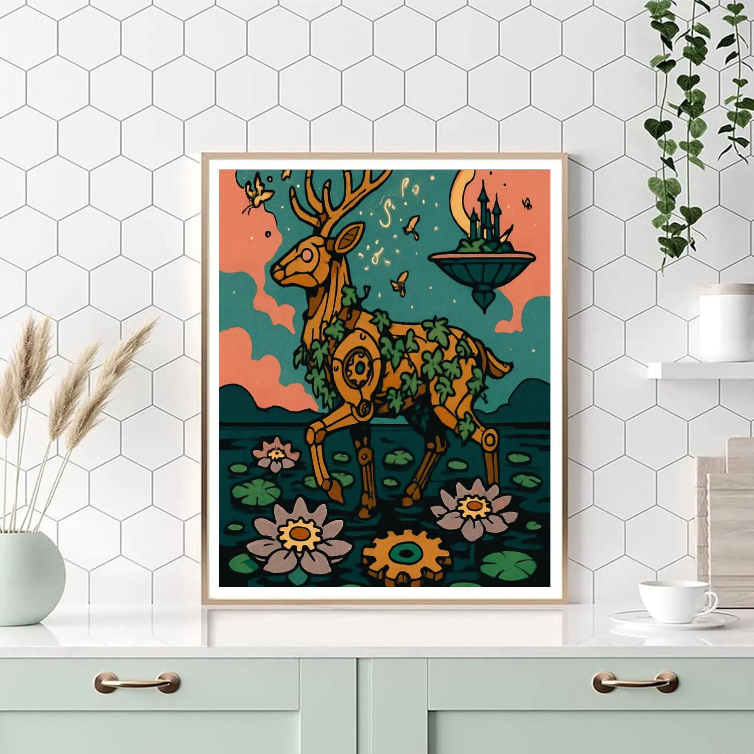 Clockwork Garden In Fantasy Bloom Paint by numbers kits