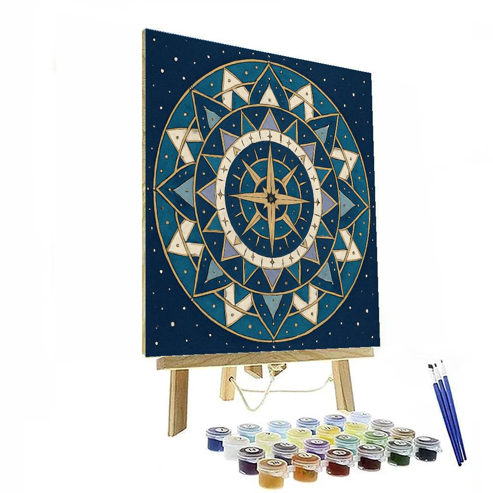 Cartographer Of Calm Mandala paint by numbers